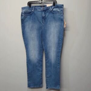 NYDJ Women's Straight Leg Jeans - Blue